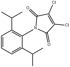 1H-Pyrrole-2,5-dione, 1-[2,6-bis(1-methylethyl)phenyl]-3,4-dichloro- 구조식 이미지