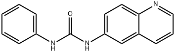 3-phenyl-1-(quinolin-6-yl)urea Structure