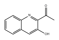 Ethanone, 1-(3-hydroxy-2-quinolinyl)- Structure