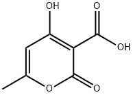 2H-Pyran-3-carboxylic acid, 4-hydroxy-6-methyl-2-oxo- Structure