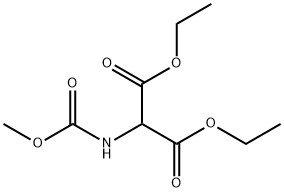 Propanedioic acid, 2-[(methoxycarbonyl)amino]-, 1,3-diethyl ester Structure