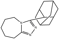 5H-1,2,4-Triazolo[4,3-a]azepine, 6,7,8,9-tetrahydro-3-tricyclo[3.3.1.13,7]dec-2-yl- Structure