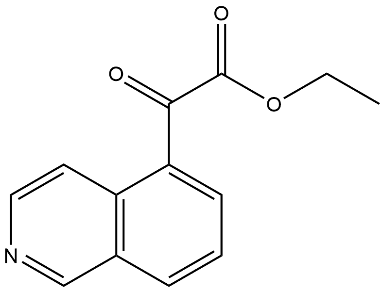 5-Isoquinolineacetic acid, α-oxo-, ethyl ester Structure