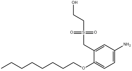 Ethanol, 2-[[[5-amino-2-(octyloxy)phenyl]methyl]sulfonyl]- Structure