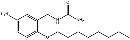 Urea, N-[[5-amino-2-(octyloxy)phenyl]methyl]- 구조식 이미지