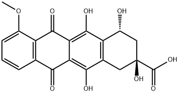 1-Demethyl Hydroxy Daunomycinone Structure