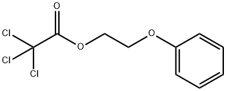 Acetic acid, 2,2,2-trichloro-, 2-phenoxyethyl ester 구조식 이미지