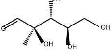 (2R,3R,4R)-2,3,4,5-tetrahydroxy-2-methylpentanal Structure