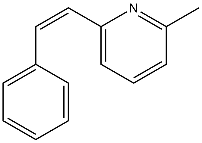 6-methyl-2-phenyl-ethenyl-pyridine Structure