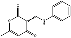 2H-Pyran-2,4(3H)-dione, 6-methyl-3-[(phenylamino)methylene]- Structure