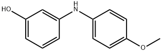 Phenol, 3-[(4-methoxyphenyl)amino]- Structure