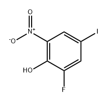 Phenol, 2-fluoro-4-iodo-6-nitro- Structure