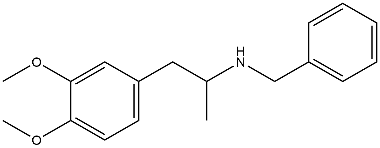 N-Benzyl-1-(3,4-dimethoxyphenyl)propan-2-amine 구조식 이미지