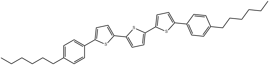 2,2':5',2''-Terthiophene, 5,5''-bis(4-hexylphenyl)- (9CI) Structure