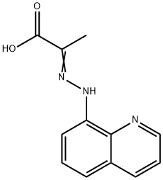 Propanoic acid, 2-[2-(8-quinolinyl)hydrazinylidene]- Structure