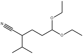 5,5-Diethoxy-2-isopropyl-pentanenitrile 구조식 이미지