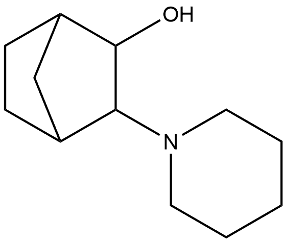 Bicyclo[2.2.1]heptan-2-ol, 3-(1-piperidinyl)-, (2-endo,3-exo)- (9CI) Structure