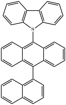 9H-Carbazole, 9-[10-(1-naphthalenyl)-9-anthracenyl]- Structure