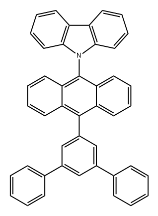 9H-Carbazole, 9-(10-[1,1':3',1''-terphenyl]-5'-yl-9-anthracenyl)- (9CI) Structure