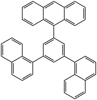 Anthracene, 9-(3,5-di-1-naphthalenylphenyl)- Structure