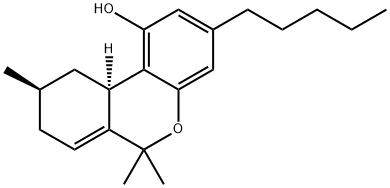 6H-Dibenzo[b,d]pyran-1-ol, 8,9,10,10a-tetrahydro-6,6,9-trimethyl-3-pentyl-, trans- (9CI) Structure