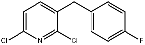 2,6-Dichloro-3-(4-fluorobenzyl)pyridine Structure