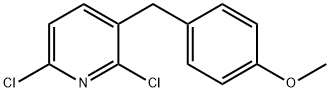 2,6-Dichloro-3-(4-methoxybenzyl)pyridine Structure