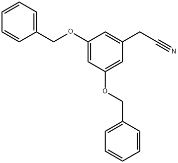 Benzeneacetonitrile, 3,5-bis(phenylmethoxy)- Structure