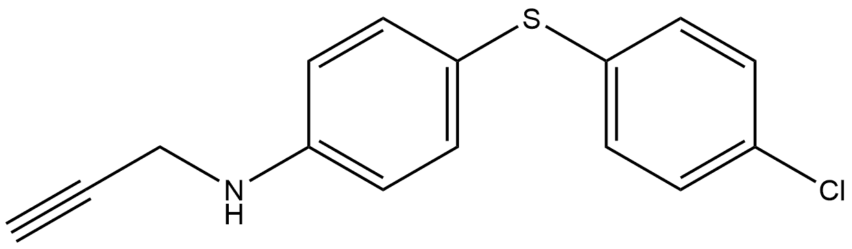 4-[(4-Chlorophenyl)thio]-N-2-propyn-1-ylbenzenamine Structure