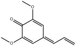 2,5-Cyclohexadien-1-one, 2,6-dimethoxy-4-(2-propen-1-ylidene)- 구조식 이미지