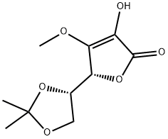 L-Ascorbic acid, 3-O-methyl-5,6-O-(1-methylethylidene)- Structure