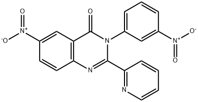 6-Nitro-3-(3-nitrophenyl)-2-(pyridin-2-yl)quinazolin-4(3H)-one 구조식 이미지