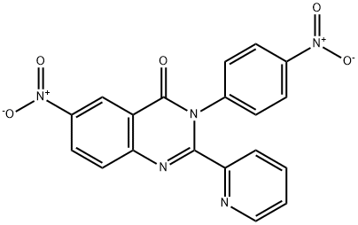 6-Nitro-3-(4-nitrophenyl)-2-(pyridin-2-yl)quinazolin-4(3H)-one 구조식 이미지