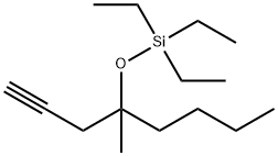 Silane, triethyl[[1-methyl-1-(2-propyn-1-yl)pentyl]oxy]- 구조식 이미지