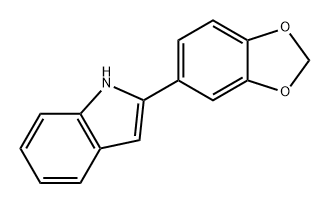 1H-Indole, 2-(1,3-benzodioxol-5-yl)- Structure