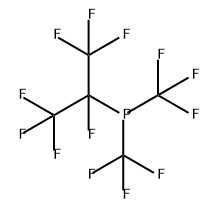 Phosphine, [1,2,2,2-tetrafluoro-1-(trifluoromethyl)ethyl]bis(trifluoromethyl)- Structure