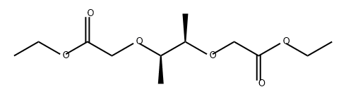 Acetic acid, 2,2'-[(1,2-dimethyl-1,2-ethanediyl)bis(oxy)]bis-, diethyl ester, [R-(R*,R*)]- (9CI) Structure