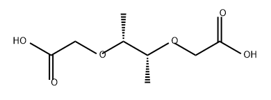 Acetic acid, 2,2'-[(1,2-dimethyl-1,2-ethanediyl)bis(oxy)]bis-, [R-(R*,R*)]- (9CI) Structure