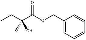 Butanoic acid, 2-hydroxy-2-methyl-, phenylmethyl ester, (2S)- 구조식 이미지