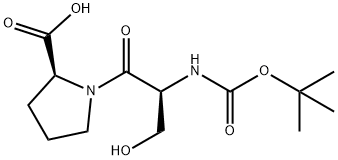 L-Proline, N-[(1,1-dimethylethoxy)carbonyl]-L-seryl- 구조식 이미지