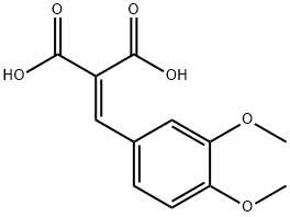 Propanedioic acid, 2-[(3,4-dimethoxyphenyl)methylene]- 구조식 이미지