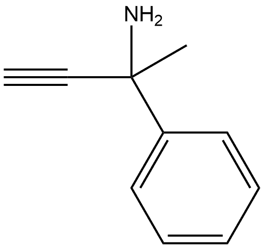 Benzenemethanamine, α-ethynyl-α-methyl- Structure