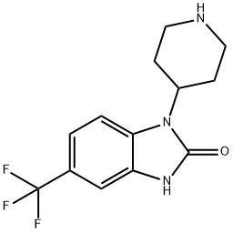 2H-Benzimidazol-2-one, 1,3-dihydro-1-(4-piperidinyl)-5-(trifluoromethyl)- Structure