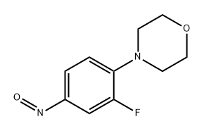 Morpholine, 4-(2-fluoro-4-nitrosophenyl)- Structure