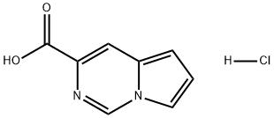 Pyrrolo[1,2-c]pyrimidine-3-carboxylic acid, hydrochloride (1:1) Structure