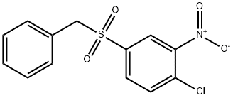 Benzene, 1-chloro-2-nitro-4-[(phenylmethyl)sulfonyl]- Structure