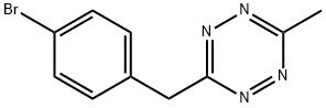 3-[(4-Bromophenyl)methyl]-6-methyl-1,2,4,5-tetrazine Structure