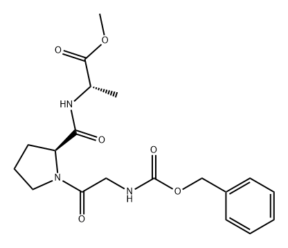 L-Alanine, N-[1-[N-[(phenylmethoxy)carbonyl]glycyl]-L-prolyl]-, methyl ester (9CI) Structure