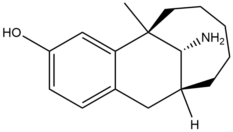 5,11-Methanobenzocyclodecen-3-ol, 13-amino-5,6,7,8,9,10,11,12-octahydro-5-methyl-, [5S-(5α,11α,13S*)]- (9CI) Structure