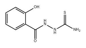 Benzoic acid, 2-hydroxy-, 2-(aminothioxomethyl)hydrazide Structure